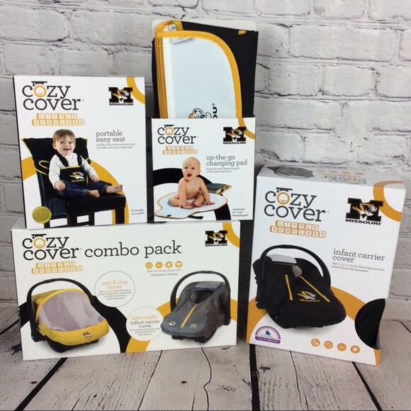 🐯NCAA University Of Missouri “Mizzou” Tigers “Baby Shower Gift Set” 4 Piece Set - Picture 1 of 12